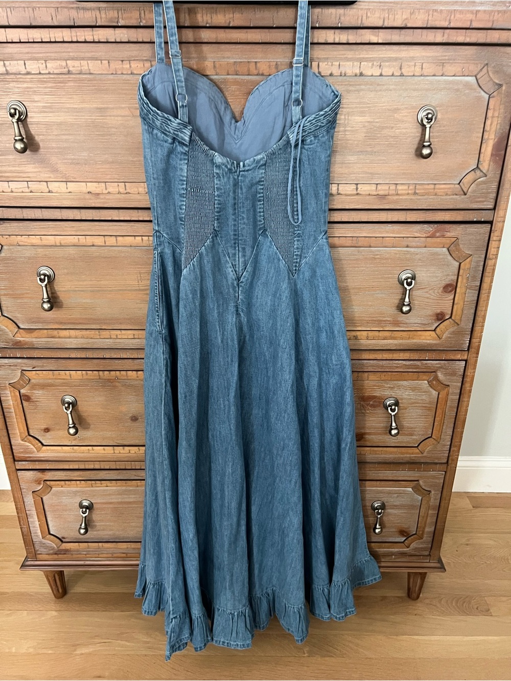 NWT Free people Another Season Denim Midi Dress - Picture 5 of 8